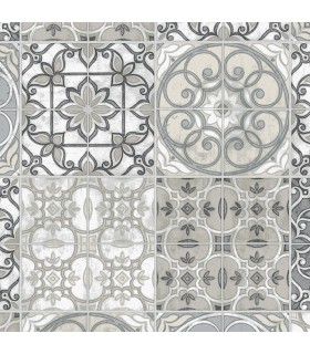 KE29951 - Creative Kitchens Wallpaper by Norwall-Moroccan Tiles