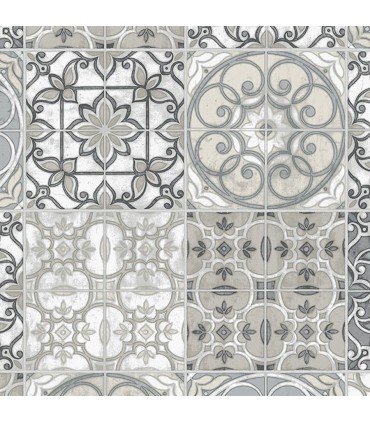 KE29951 - Creative Kitchens Wallpaper by Norwall-Moroccan Tiles