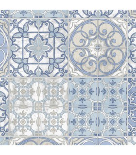 KE29950 - Creative Kitchens Wallpaper by Norwall-Moroccan Tiles