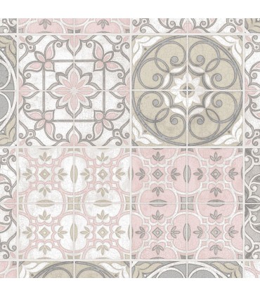 CK36611 - Creative Kitchens Wallpaper by Norwall-Moroccan Tiles