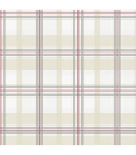 KE29913 - Creative Kitchens Wallpaper by Norwall- Red Plaid