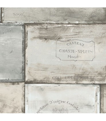 CK36613 - Creative Kitchens Wallpaper by Norwall- Wine Bottle Crates
