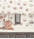 CK36633 - Creative Kitchens Wallpaper by Norwall-Tea Pots