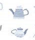 CK36635 - Creative Kitchens Wallpaper by Norwall-Tea Pots