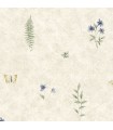 SP21157 - Creative Kitchens Wallpaper by Norwall-Botantical Butterflies and Dragon Flies