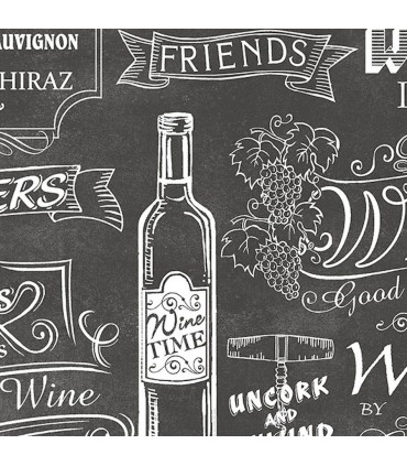 CK36631 - Creative Kitchens Wallpaper by Norwall- All About Wine