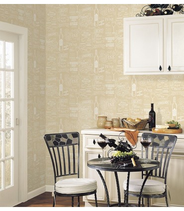 CK36632 - Creative Kitchens Wallpaper by Norwall- All About Wine
