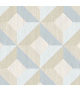 CK36618 - Creative Kitchens Wallpaper by Norwall- Wood Inlay Geometric