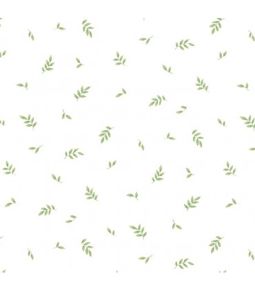 KB25621 - Creative Kitchens Wallpaper by Norwall-Small Print Leaves
