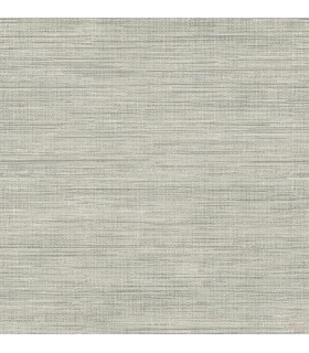 FD23285 - Brewster Essentials Wallpaper-Island Grey Faux Grasscloth