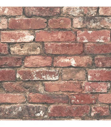 FD23287 - Brewster Essentials Wallpaper-Loft Red Brick