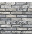 FD23288 - Brewster Essentials Wallpaper-Painted Grey Brick