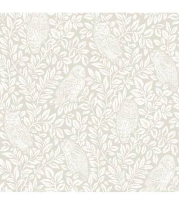 3115-12413 - Farmhouse Wallpaper-Parliament Cream Owl