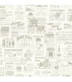 3115-64273 - Farmhouse Wallpaper-Vintage Newspaper