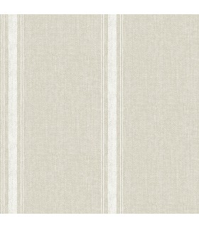 3115-12463 - Farmhouse Wallpaper-Linette Fabric Stripe