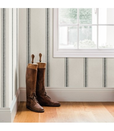 3115-12461 - Farmhouse Wallpaper-Linette Fabric Stripe