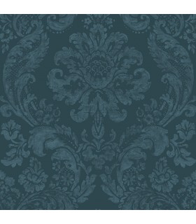 2763-87310 - Moonlight Wallpaper by A-Street Prints-Flocked Damask