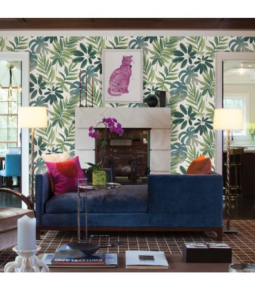 2763-24200 - Moonlight Wallpaper by A-Street Prints-Nocturnum Leaf