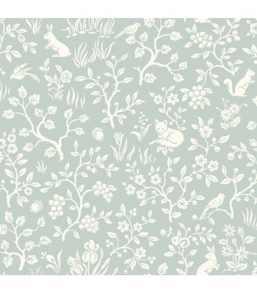 MK1111 - Magnolia Home Artful Prints and Patterns Wallpaper-Fox and Hare