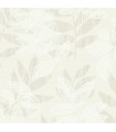 2793-87320 - Celadon Wallpaper by A-Street Prints-Chimera Flocked Leaf