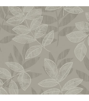 2793-87322 - Celadon Wallpaper by A-Street Prints-Chimera Flocked Leaf