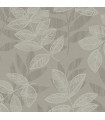 2793-87322 - Celadon Wallpaper by A-Street Prints-Chimera Flocked Leaf