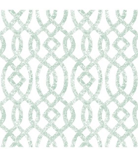 2793-24726 - Celadon Wallpaper by A-Street Prints-Ethereal Trellis