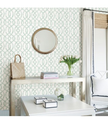 2793-24726 - Celadon Wallpaper by A-Street Prints-Ethereal Trellis