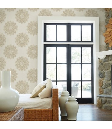 2793-24745 - Celadon Wallpaper by A-Street Prints-Sol Medallion