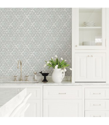 2793-24714 - Celadon Wallpaper by A-Street Prints-Blissful Harlequin