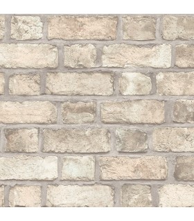 FH37516 - Farmhouse Living Wallpaper by Norwall -Farmhouse Brick