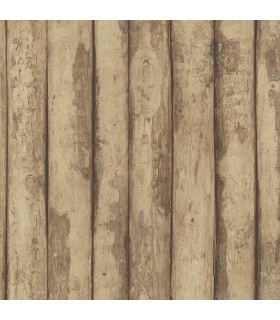 FH37536 - Farmhouse Living Wallpaper by Norwall -Log Cabin