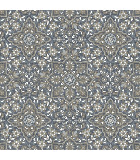 FH37542 - Farmhouse Living Wallpaper by Norwall -Floral Tile