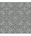 FH37542 - Farmhouse Living Wallpaper by Norwall -Floral Tile