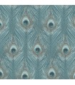 G67978 - Organic Textures Wallpaper by Patton-Peacock Feathers