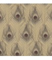G67980 - Organic Textures Wallpaper by Patton-Peacock Feathers