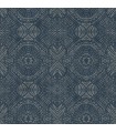 3118-12661 - Birch and Sparrow Wallpaper by Chesapeake-Java Medallion