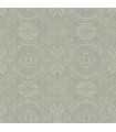 3118-12662 - Birch and Sparrow Wallpaper by Chesapeake-Java Medallion