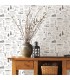 3118-01475 - Birch and Sparrow Wallpaper by Chesapeake-North Hills Camping Quotes