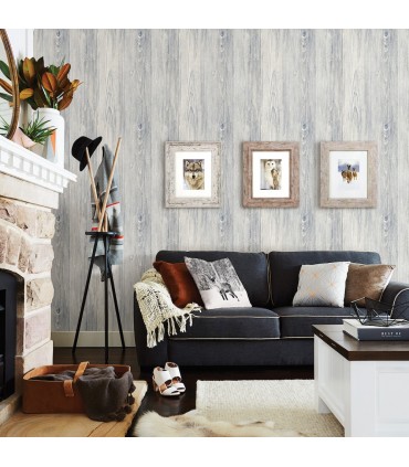 3118-642215 - Birch and Sparrow Wallpaper by Chesapeake-Mapleton Shiplap