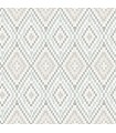 3118-12712 - Birch and Sparrow Wallpaper by Chesapeake-Ganado Ikat
