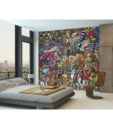WALS0317 - Ohpopsi Wallpaper Mural-Sports Illustrations