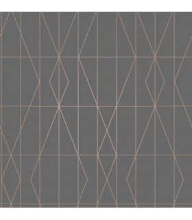 UW24788 - Brewster Essentials Wallpaper-LeVeque Deco Diamond Geo