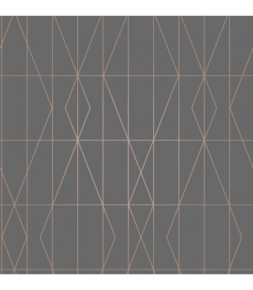 UW24788 - Brewster Essentials Wallpaper-LeVeque Deco Diamond Geo