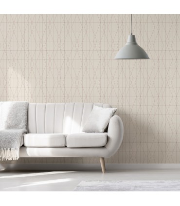 UW24787 - Brewster Essentials Wallpaper-LeVeque Deco Diamond Geo