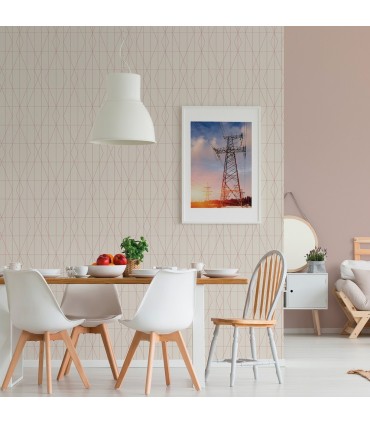 UW24787 - Brewster Essentials Wallpaper-LeVeque Deco Diamond Geo