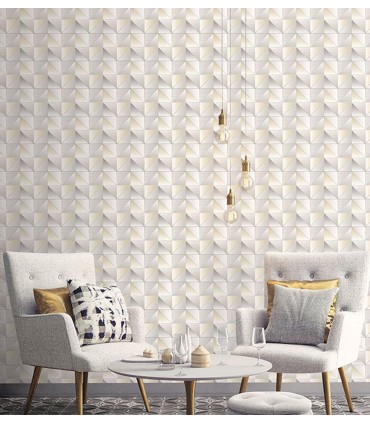 GX37631 - Geometrix Wallpaper by Norwall-Geometric