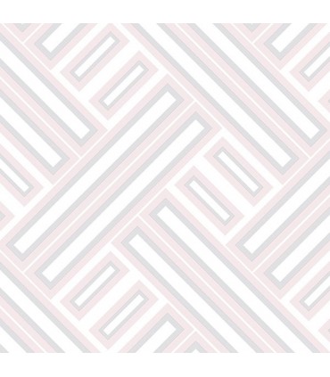 GX37601 - Geometrix Wallpaper by Norwall-Geometric Weave