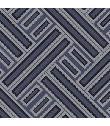 GX37602 - Geometrix Wallpaper by Norwall-Geometric Weave