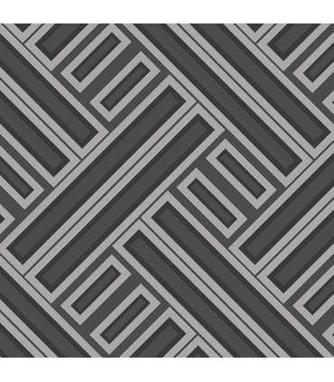 GX37603 - Geometrix Wallpaper by Norwall-Geometric Weave
